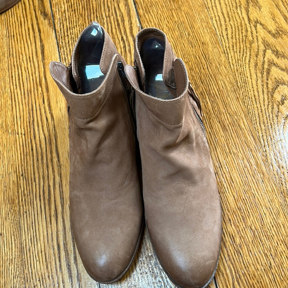 Sam Edelman Packer booties.  Brown, zippers both sides.  Size 8.
